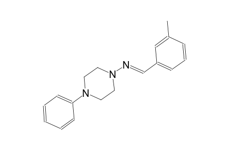 1-piperazinamine, N-[(E)-(3-methylphenyl)methylidene]-4-phenyl-