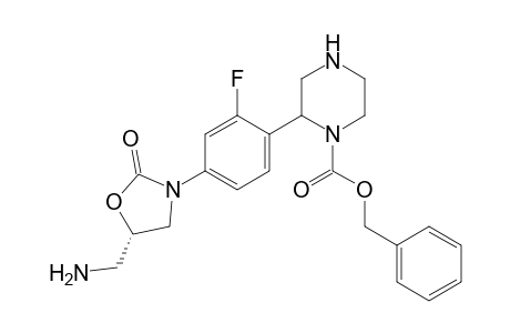 (S)-[N3-[3-fluoro-4-[N1-(carbobenzoxy)piperazinyl]phenyl]-2-oxo-5-oxazolidinyl]-methylamine