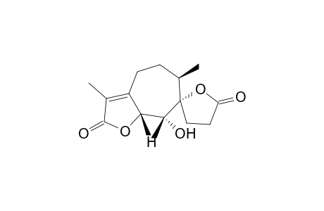 Spiro[7H-cyclohepta[b]furan-7,2'(5'H)-furan]-2,5'(4H)-dione, 3',4',5,6,8,8a-hexahydro-8-hydroxy-3,6,8-trimethyl-, (6.alpha.,7.alpha.,8.beta.,8a.beta.)-(.+-.)-