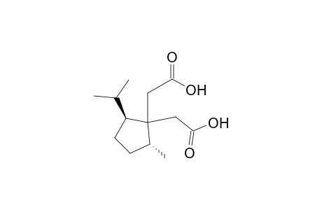 1,1-Cyclopentanediacetic acid, 2-methyl-5-(1-methylethyl)-, trans-(.+-.)-