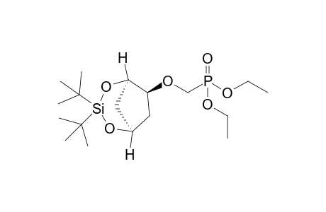 (1.alpha.,5.alpha.,6.beta.)-3,3-Di-tert-Butyl-6-(diethylphosphono)methoxy-2,4-dioxa-3-silabicyclo[3.2.1]octane