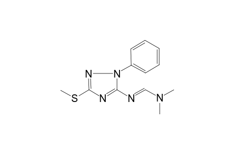 N,N-Dimethyl-N'-[3-(methylsulfanyl)-1-phenyl-1H-1,2,4-triazol-5-yl]imidoformamide