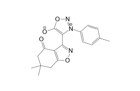 3-(p-methylphenyl)-4-(2',2'-dimethyl-4'-oxobenzo[d]oxazol-7'-yl)sydnone