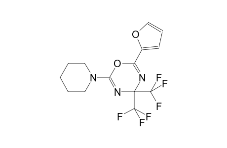 2-(2-furyl)-6-(1-piperidinyl)-4,4-bis(trifluoromethyl)-4H-1,3,5-oxadiazine