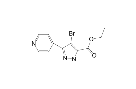 Ethyl 5-[4-pyridyl]-4-bromopyrazole-3-carboxylate