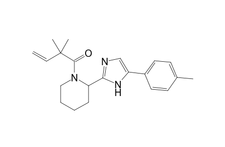 2,2-dimethyl-1-(2-(5-(p-tolyl)-1H-imidazol-2-yl)piperidin-1-yl)but-3-en-1-one