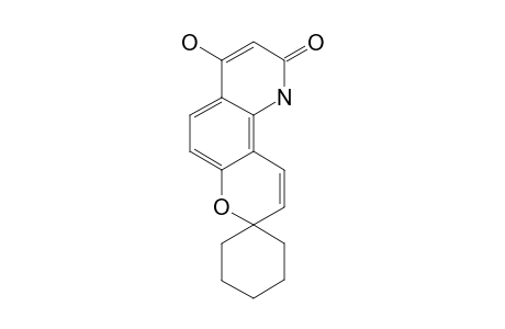 4'-HYDROXYSPIRO-[CYCLOHEXANE-1,8'-8'H-PYRANO-[2,3-H]-QUINOLIN-2'(1'H)-ONE]