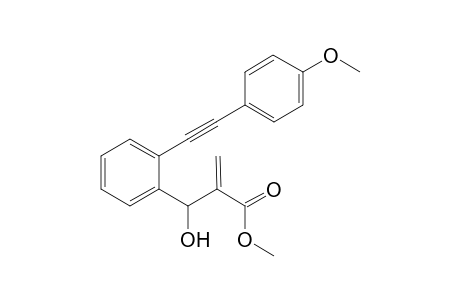 Methyl 2-(hydroxy(2-((4-methoxyphenyl)ethynyl)phenyl)methyl)acrylate