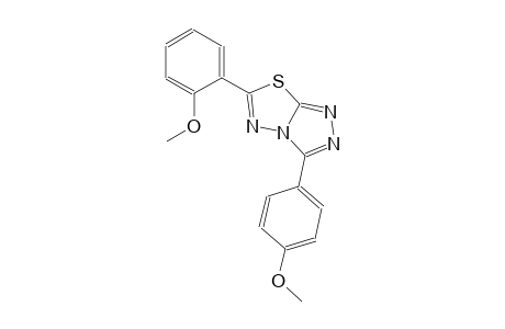 6-(2-methoxyphenyl)-3-(4-methoxyphenyl)[1,2,4]triazolo[3,4-b][1,3,4]thiadiazole