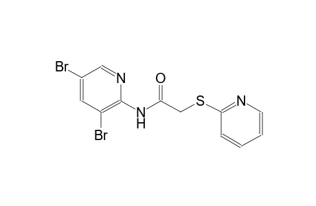 N-(3,5-dibromo-2-pyridinyl)-2-(2-pyridinylsulfanyl)acetamide