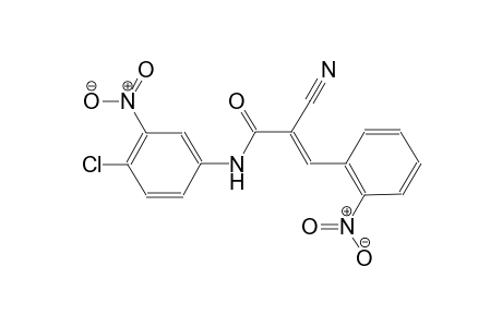(2E)-N-(4-chloro-3-nitrophenyl)-2-cyano-3-(2-nitrophenyl)-2-propenamide