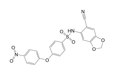 Benzenesulfonamide, N-(6-cyano-1,3-benzodioxol-5-yl)-4-(4-nitrophenoxy)-