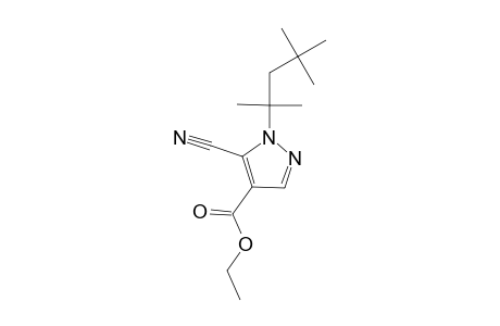 5-cyano-1-(1,1,3,3-tetramethylbutyl)pyrazole-4-carboxylic acid ethyl ester