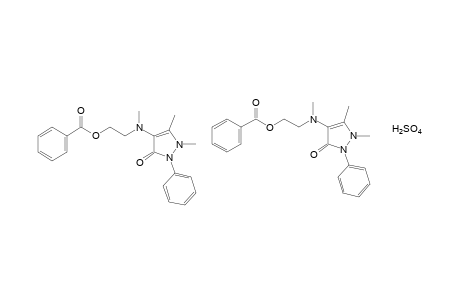 benzoic acid, 2-[(antipyrinylmethyl)amino]ethyl ester, hydrogen sulfate