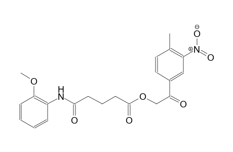 pentanoic acid, 5-[(2-methoxyphenyl)amino]-5-oxo-, 2-(4-methyl-3-nitrophenyl)-2-oxoethyl ester
