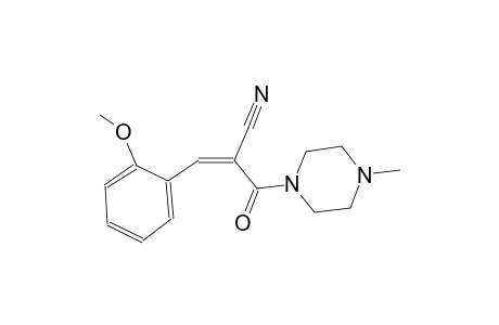 (2Z)-3-(2-methoxyphenyl)-2-[(4-methyl-1-piperazinyl)carbonyl]-2-propenenitrile