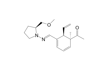 1-{5-[((S)-2-Methoxymethylpyrrolidin-1-ylimino)methyl]-(1S,6R)-1-methyl-6-vinylcyclohexa-2,4-dienyl}ethanone