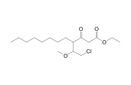 1-(Ethoxycarbonyl)-5-chloro-4-methoxy-3-octylpentan-2-one