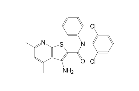3-amino-N-(2,6-dichlorophenyl)-4,6-dimethyl-N-phenylthieno[2,3-b]pyridine-2-carboxamide