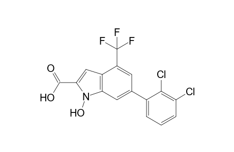 6-(2,3-dichlorophenyl)-1-hydroxy-4-(trifluoromethyl)-1H-indole-2-carboxylic acid