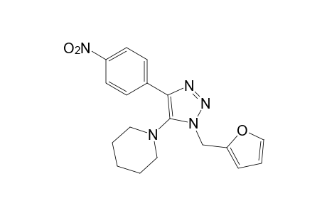 1-furfuryl-4-(p-nitrophenyl)-5-piperidino-1H-1,2,3-triazole