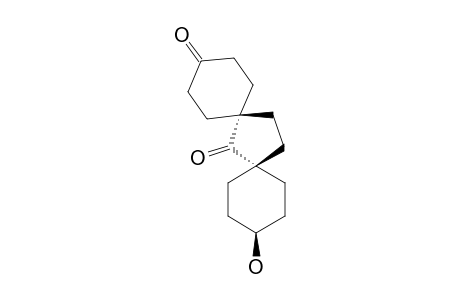 TRANS-11-HYDROXY-DISPIRO-[5.1.5.2]-PENTADECA-3,7-DIONE