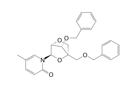 1-(3,5-Di-o-benzyl-2-O,4-C-methylene-.beta.,D-ribo-furanosyl)-5-methyl-2-pyridone