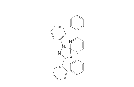 Spiro[4'-(4"-Methylphenyl)-1'-phenylpyrimidine-3,5-diphenyl-2(1H),2'(3'H)-[1,3,4]thiadiazole