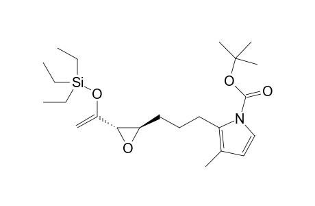 tert-Butyl 3-methyl-2-(3-((2R*,3S*)-3-(1-((triethylsilyl)oxy)vinyl)oxiran-2-yl)propyl)-1H-pyrrole-1-carboxylate