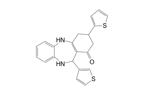 9-(2-Thienyl)-6-(3-thienyl)-5,6,8,9,10,11-hexahydrobenzo[b][1,4]benzodiazepin-7-one