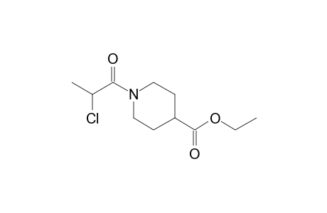 Isonipecotic acid, N-(2-chloropropionyl)-, ethyl ester