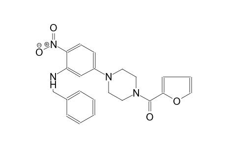 benzenemethanamine, N-[5-[4-(2-furanylcarbonyl)-1-piperazinyl]-2-nitrophenyl]-