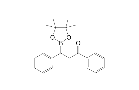 1,3-Diphenyl-3-(4,4,5,5-tetramethyl-1,3,2-dioxaborolan-2-yl)propan-1-one