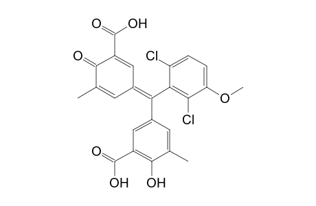2,6-Dichloro-3-methoxy-imethyl-oxyfuchson-dicarbonic acid