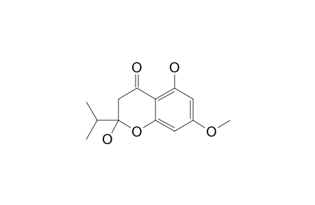 2,5-DIHYDROXY-7-METHOXY-2-ISOPROPYLCHROMANONE