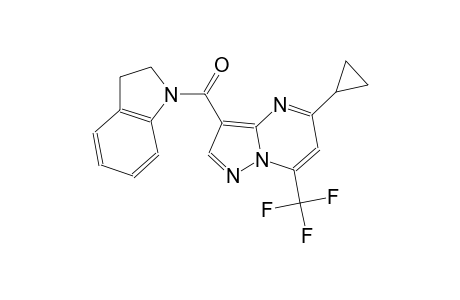 5-cyclopropyl-3-(2,3-dihydro-1H-indol-1-ylcarbonyl)-7-(trifluoromethyl)pyrazolo[1,5-a]pyrimidine