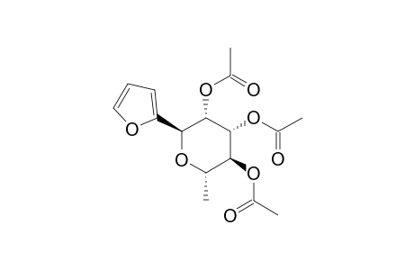 2-(2,3,4-TRI-O-ACETYL-6-DEOXY-ALPHA-L-MANNO-PYRANOSYL)-FURAN