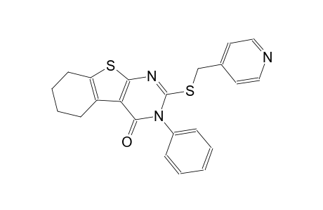 3-phenyl-2-[(4-pyridinylmethyl)sulfanyl]-5,6,7,8-tetrahydro[1]benzothieno[2,3-d]pyrimidin-4(3H)-one