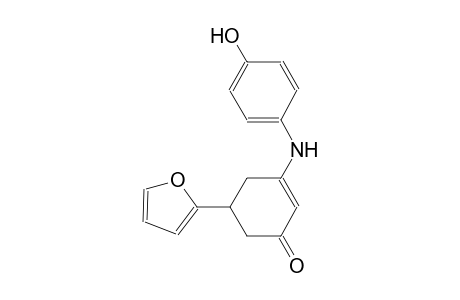 5-(2-furyl)-3-(4-hydroxyanilino)-2-cyclohexen-1-one