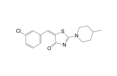 (5E)-5-(3-chlorobenzylidene)-2-(4-methyl-1-piperidinyl)-1,3-thiazol-4(5H)-one