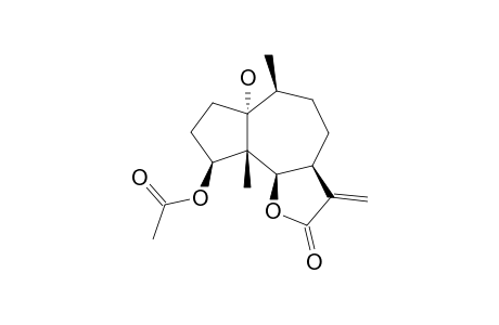 1-ALPHA-HYDROXY-4-BETA-ACETOXYPSEUDOGUAIAN-6-BETA,12-OLIDE;AMBrOSANOLIDE
