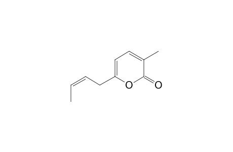 6-[(E/Z)-2'-Butenyl]-3-methyl-2(2H)-pyranone