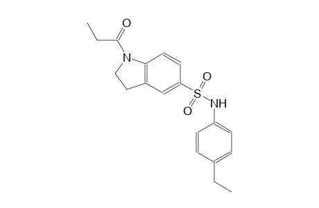 N-(4-ethylphenyl)-1-propionyl-5-indolinesulfonamide