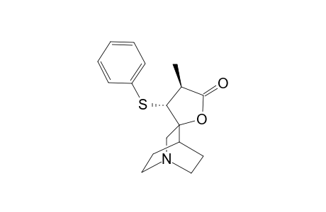 (3RS,4SR,3'SR)-4'-Methyl-3'-(phenylthio)(1-azabicyclo[2.2.2]octan-3-spiro-2'-tdihydrofuran-5'-one)