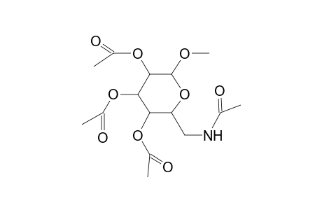 Methyl 2,3,4-tri-O-acetyl-6-(acetylamino)-6-deoxyhexopyranoside