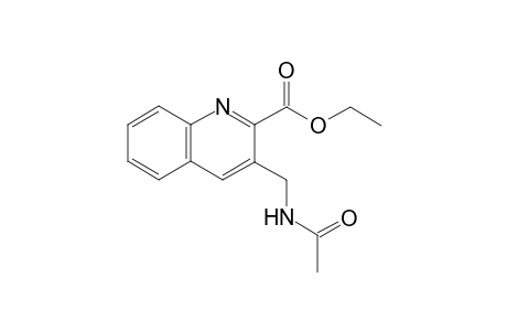 3-(Acetylamino-methyl)-quinoline-2-carboxylic acid ethyl ester