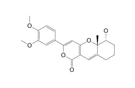TRANS-3-(3,4-DIMETHOXYPHENYL)-5A-METHYL-6-HYDROXY-1H,7H-5A,6,8,9-TETRAHYDRO-1-OXOPYRANO-[4.3-B]-[1]-BENZOPYRAN
