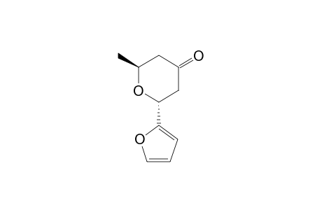 trans-2-(Furan-2-yl)-tetrahydro-6-methylpyran-4-one