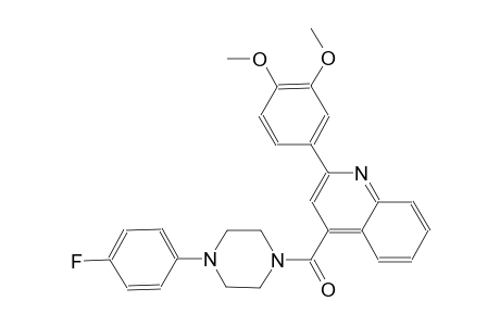 2-(3,4-dimethoxyphenyl)-4-{[4-(4-fluorophenyl)-1-piperazinyl]carbonyl}quinoline