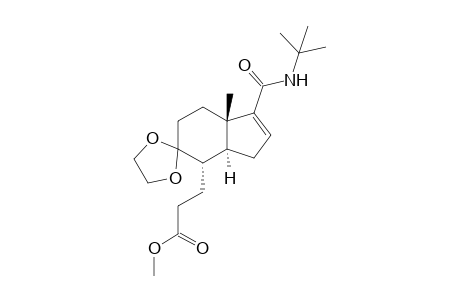 3-[(3'aS,4'S,7'aS)-1'-(tert-butylcarbamoyl)-7'a-methyl-spiro[1,3-dioxolane-2,5'-3a,4,6,7-tetrahydro-3H-indene]-4'-yl]propionic acid methyl ester